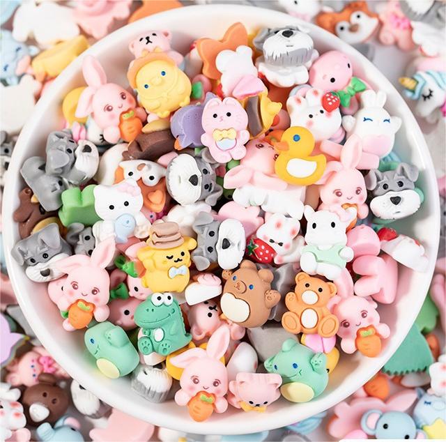 【W2687】 Animal Fruit Dessert - DIY Cream Glue Resin Phone Case Accessories