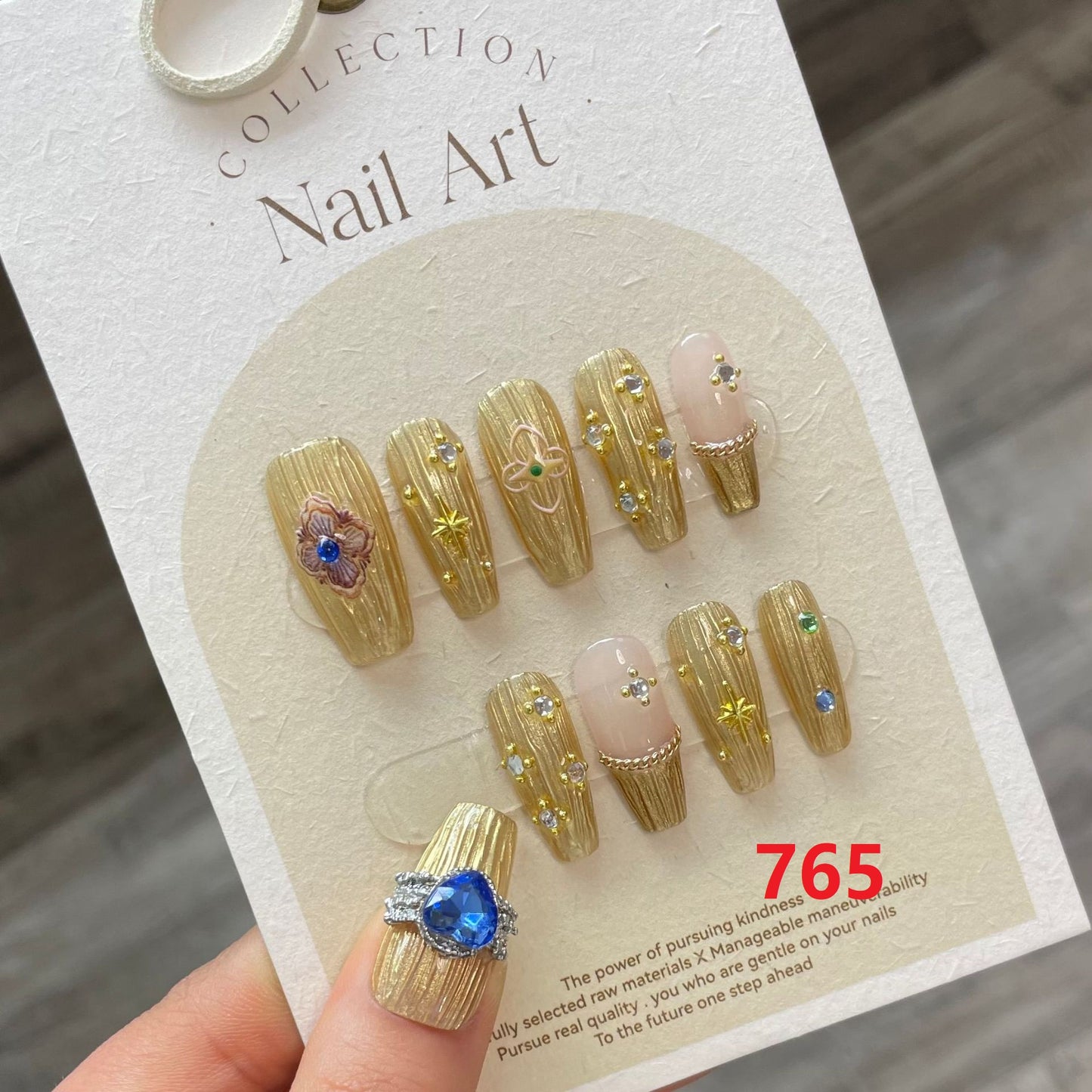 Handmade Nails Free Sticker + Nail Charm + Free 1 piece Suitable for everyone, summer new