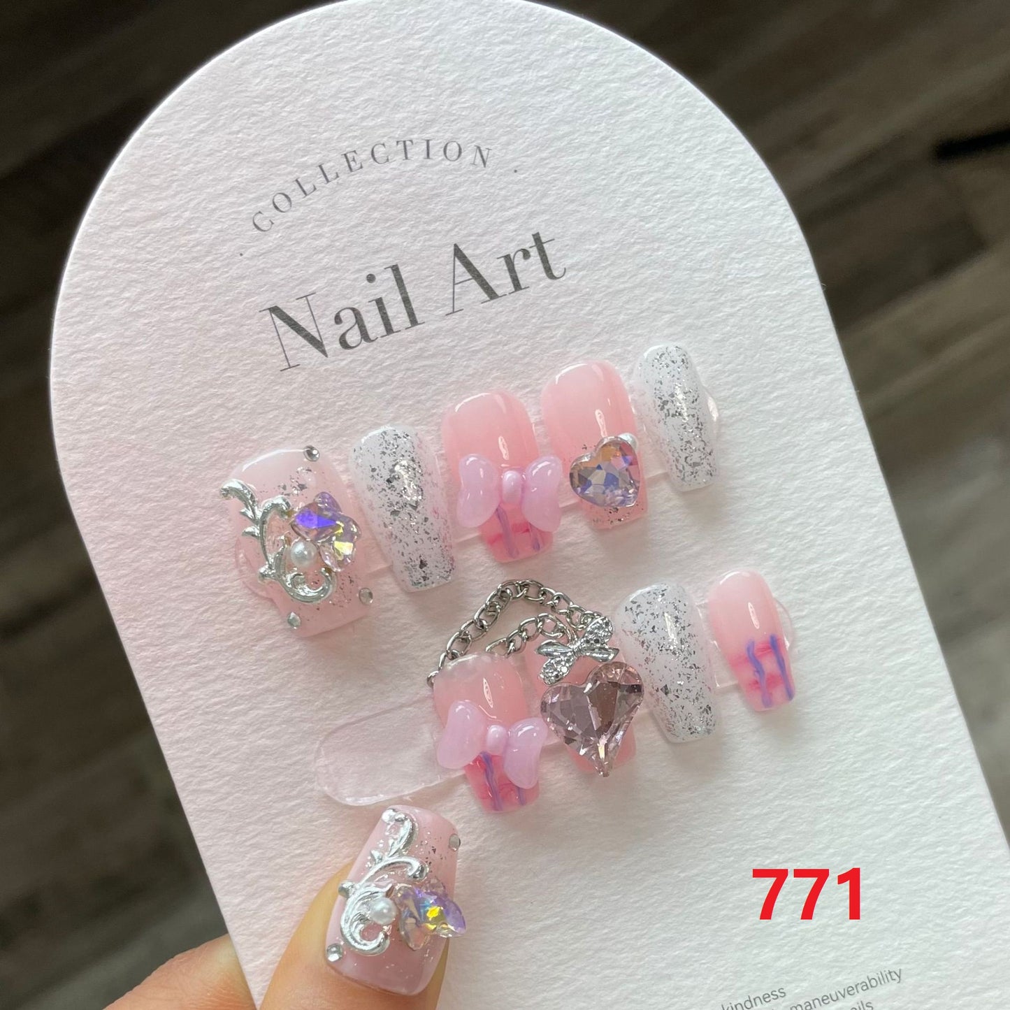 Handmade Nails Free Sticker + Nail Charm + Free 1 piece Suitable for everyone, summer new