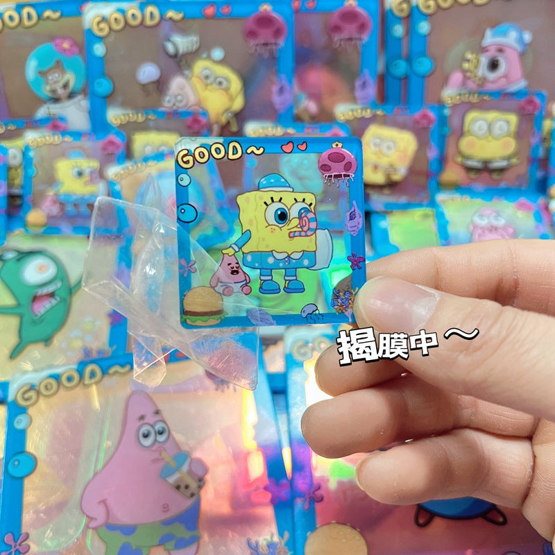 【G001】Sponge Bob and His Friends - Goo Card - DIY Cream Glue Acrylic Phone Case Accessories