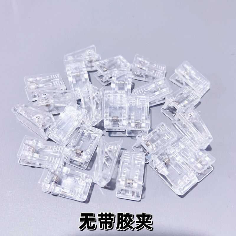 Acrylic DIY Accessories - Glue Storage Box Hinge Handle Crystal Head PP Clip Plastic Pin