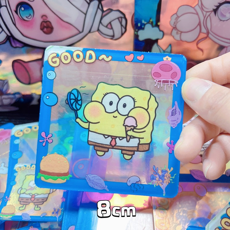 【G001】Sponge Bob and His Friends - Goo Card - DIY Cream Glue Acrylic Phone Case Accessories