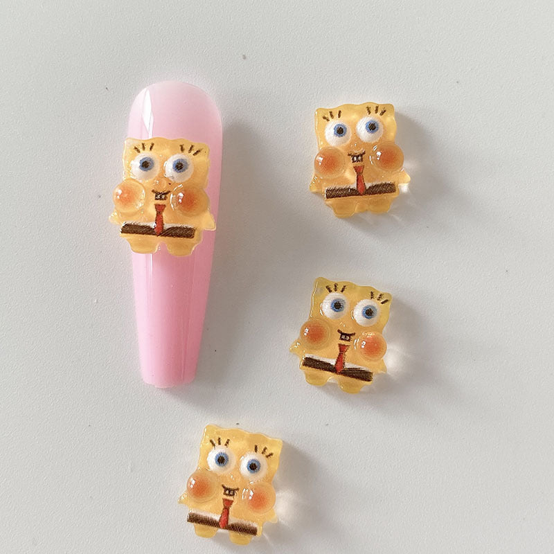 【S109】SpongeBob SquarePants in the underwater world-luxury manicure diy