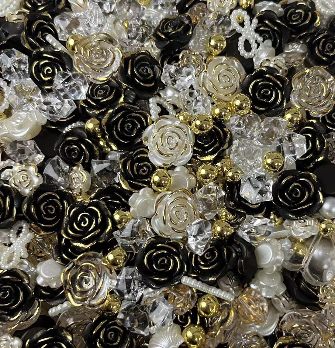 【C0526】Big Roses-Luxury Nail Resin DIY