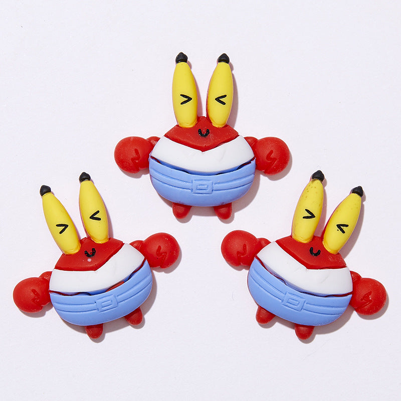 【S011】SpongeBob SquarePants and His Friends - DIY Cream Glue Resin Phone Case Accessories