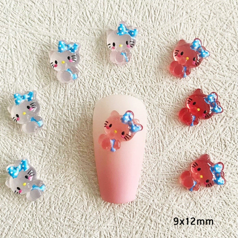 【A001】Jurasaj Dinosaŭroj -lumaj- Luksa Nail Arto DIY