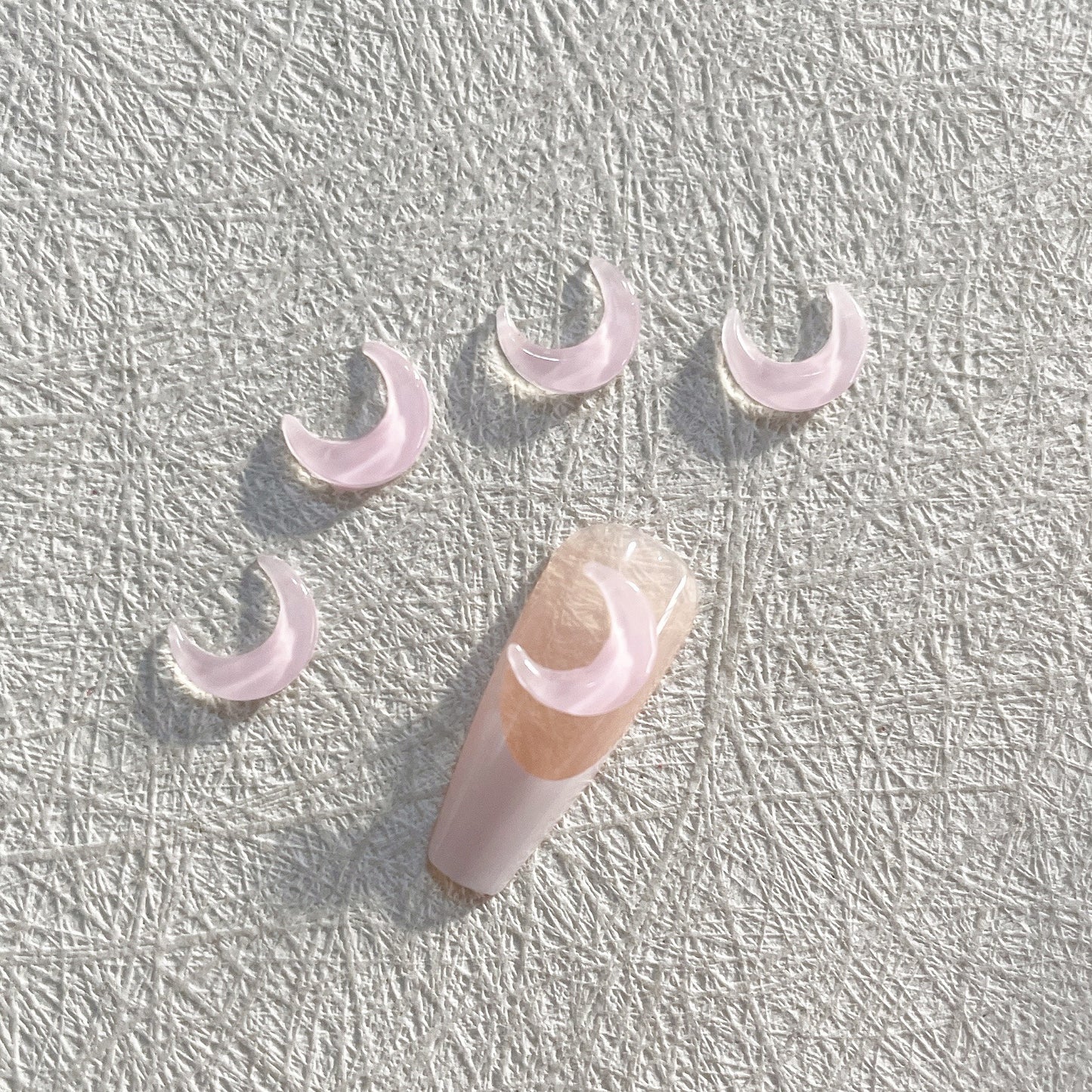 【B018】The Waxing Crescent Moon-Luxury Nail Art DIY