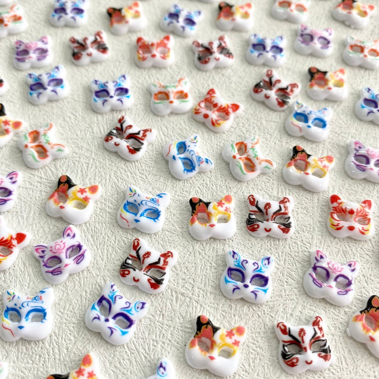 【H0051】Nine Tail Fox - Cute Cartoon Nail Resin Art DIY