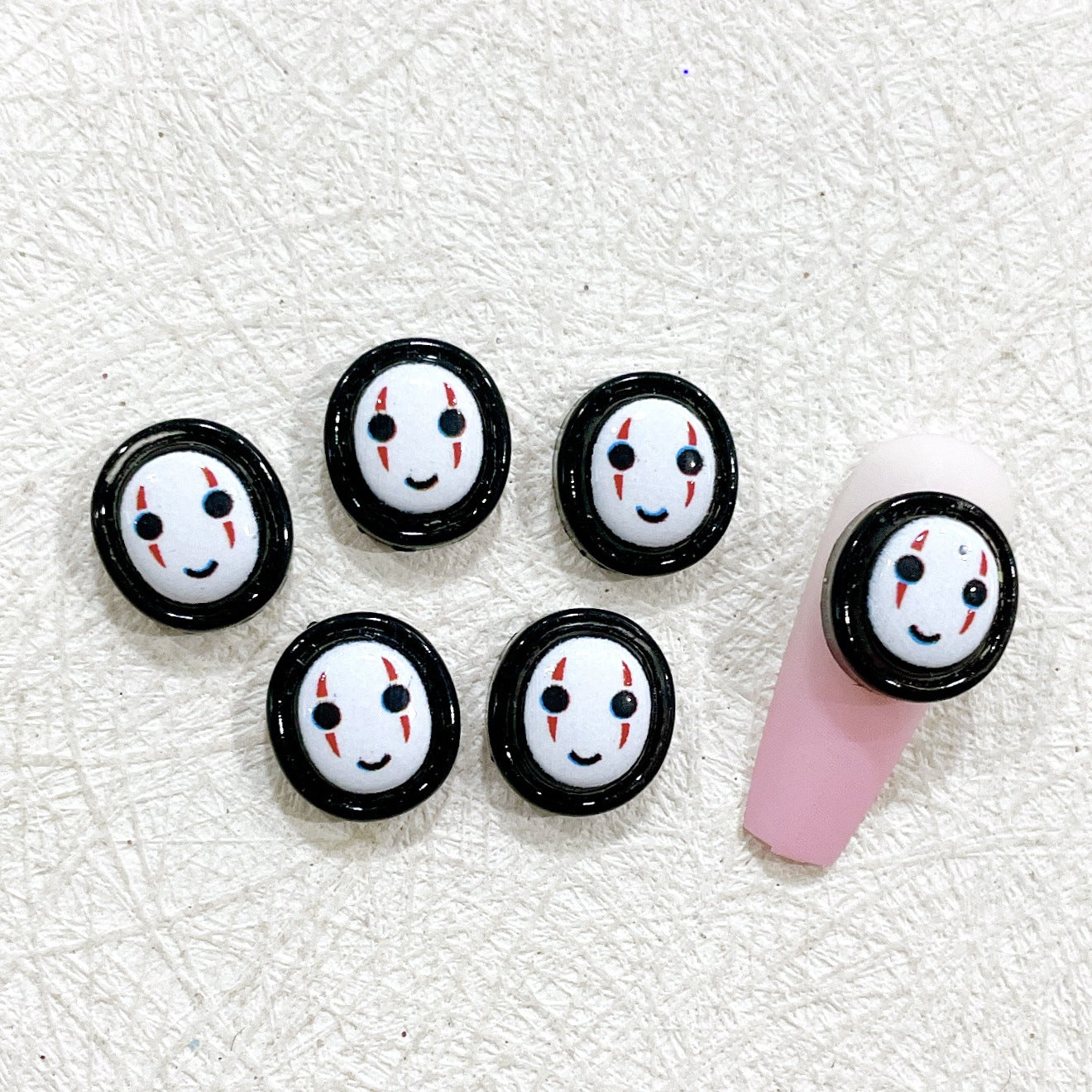 【H2011】Faceless Man - Cute Cartoon Nail Resin Art DIY