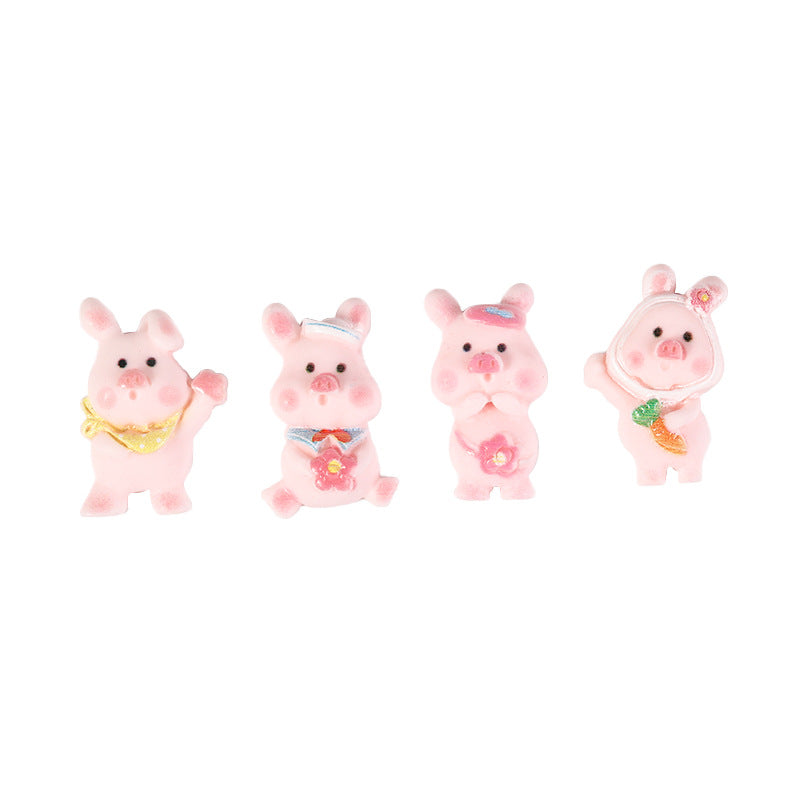 【B022】Three Little Pigs - DIY Cream Glue Resin Phone Case Accessories