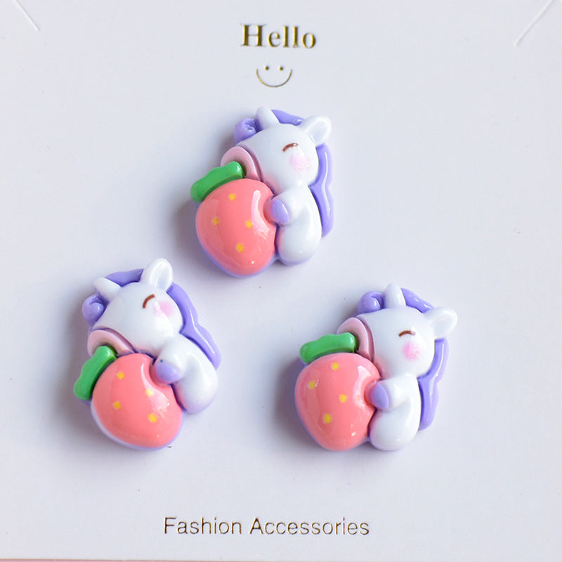 【C0522】Unicorn's Dream - DIY Cream Glue Resin Phone Case Accessories