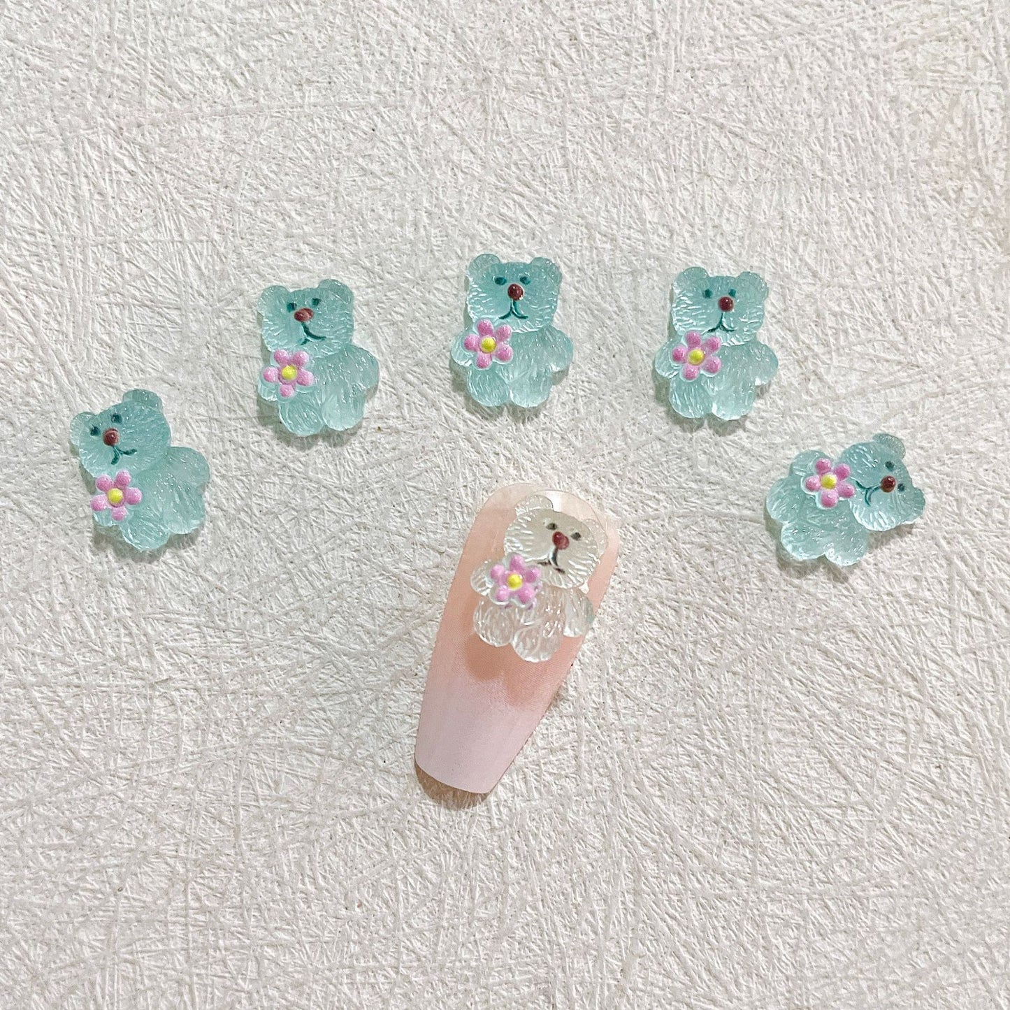 【B026】Luminous Cartoon Bear—Luxury Manicure DIY