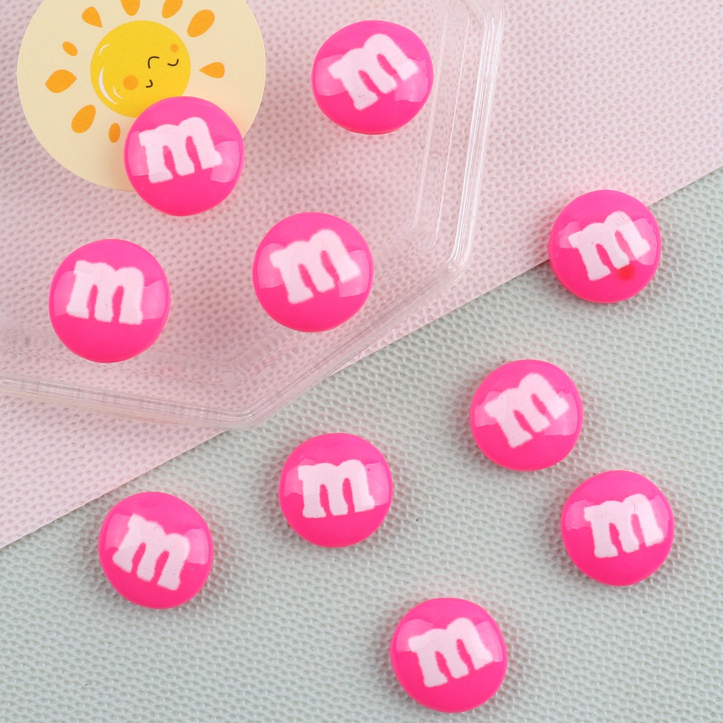 【H0331】M&M Chocolate Beans - DIY Cream Glue Resin Phone Case Accessories