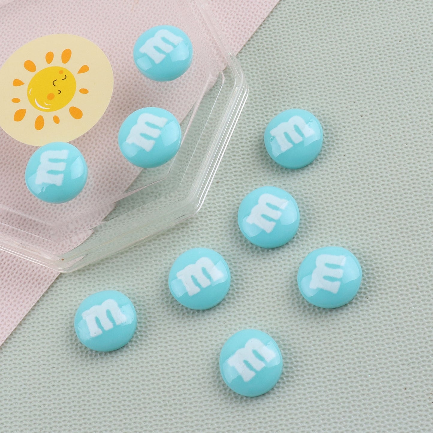 【H0331】M&M Chocolate Beans - DIY Cream Glue Resin Phone Case Accessories