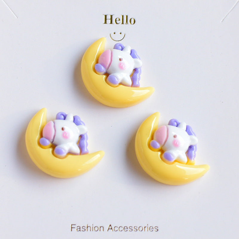 【C0522】Unicorn's Dream - DIY Cream Glue Resin Phone Case Accessories