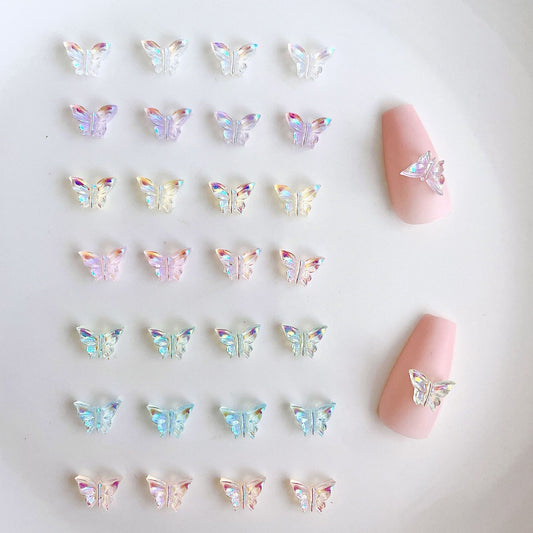 【A003】Aurora Butterfly - Luxury Nail Art DIY