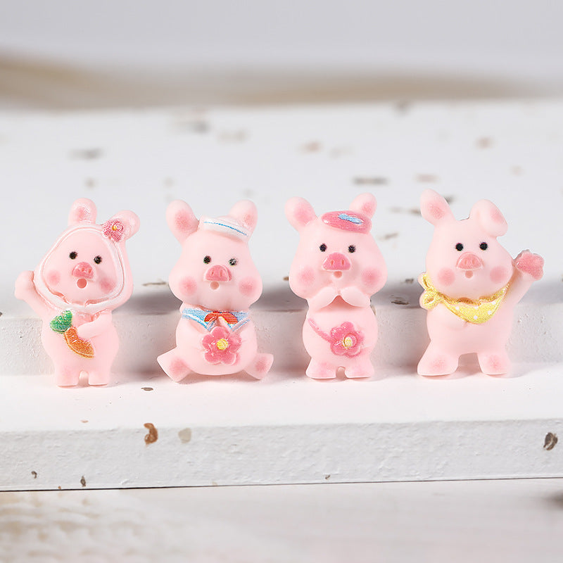 【B022】Three Little Pigs - DIY Cream Glue Resin Phone Case Accessories