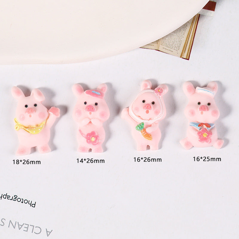 【B022】Three Little Pigs - DIY Cream Glue Resin Phone Case Accessories